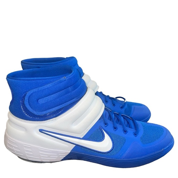 Nike Alpha Huarache Elite 2 Mid Baseball Cleats blue - Picture 1 of 7